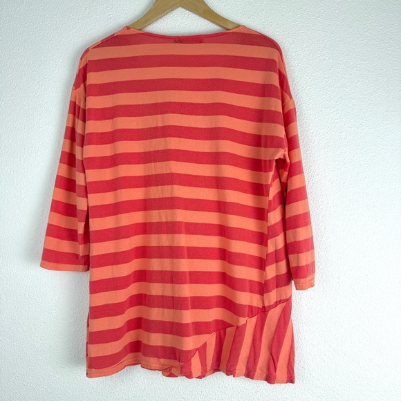 Cut Loose Asymmetric Stripe Knit Top Shirt Tunic Longline Knit Small - Picture 5 of 5